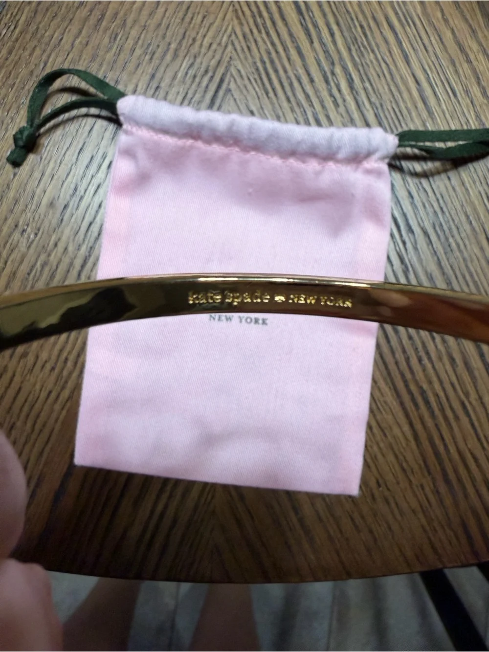 kate spade Gold Rainbow Crystal Slim Bangle Bracelet